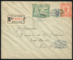 1269 URUGUAY: 24/SE/1925 Montevideo - Rincón De Las Gallinas: First Flight, Cover Franked - Uruguay