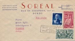 Lettre Soreal Porto Pour La Suisse - Lettres & Documents