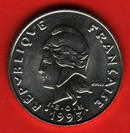 - POLYNESIE FRANCAISE - 20 Francs - 1993 - - Frans-Polynesië