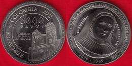 Colombia 5000 Pesos 2015 "Santa Laura Montoya" UNC - Colombia