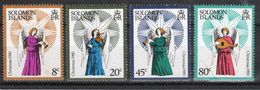 British Solomon Islands 1980 Christmas Mounted Mint Set Of Stamps. - Isole Salomone (...-1978)