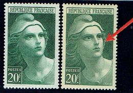 FRANCE - N° 730 - 20f Marianne De Gandon En Vert Olive - Unused Stamps