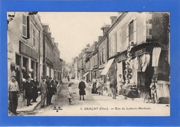 18 CHER - GRACAY Rue Ludovic-Martinet - Graçay