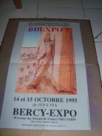 MOEBIUS. RARE Affiche 28e Convention BD Bercy 1995. Paris. Avec Héros BD. La BD En Boîtes De Conserve ! - Plakate & Offsets