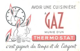 Buvard Avoir Une Cuisinière à GAZ Munie D'un Thermostat C'est Gagner Du Temps Et De L'argent - Electricité & Gaz