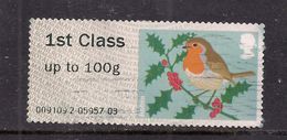 GB 2012 QE2 1st Up To 100 Gms Post & Go Christmas Robin ( T731 ) - Post & Go (distributeurs)