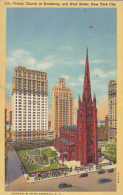 CPA NEW YORK CITY- TRINITY CHURCH, CAR - Churches