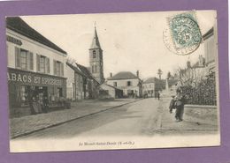 78 LE MESNIL-SAINT-DENIS / Rue Principale / Tabacs Et Épiceries / Église / Animée. - Le Mesnil Saint Denis