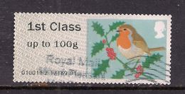 GB 2012 QE2 1st Up To 100 Gms Post & Go Christmas Robin ( T742 ) - Post & Go (distributeurs)