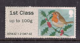 GB 2012 QE2 1st Up To 100 Gms Post & Go Christmas Robin ( T748 ) - Post & Go Stamps
