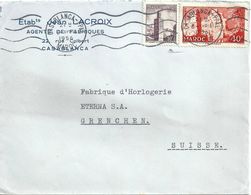 Motiv Brief  "Etab. Lacroix, Agents De Fabriques, Casablanca"           1956 - Briefe U. Dokumente