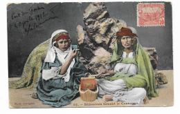 TUNIS - BEDOUINES FAISANT LE COUSCOUS - VIAGGIATA 1912 FP - Tunisia