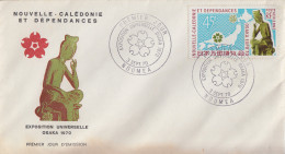 Enveloppe FDC  1er  Jour   NOUVELLE   CALEDONIE    Exposition  Universelle   OSAKA   1970 - 1970 – Osaka (Japon)