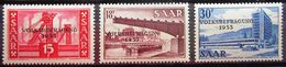 SARRE           N° 344/346             NEUF* - Unused Stamps