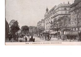 Cpa Paris Perspective Boulevard Bonne Nouvelle Animée Année 1910 - District 10
