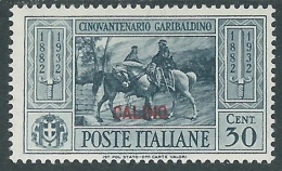 1932 EGEO CALINO GARIBALDI 30 CENT MH * - I39 - Egée (Calino)