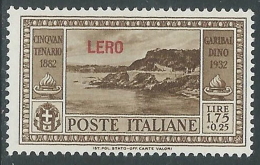 1932 EGEO LERO GARIBALDI 1,75 LIRE MH * - I39-4 - Egée (Lero)