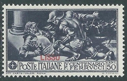 1930 EGEO LIPSO FERRUCCI 50 CENT MH * - I39-4 - Aegean (Lipso)