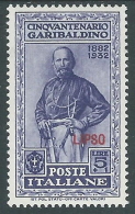 1932 EGEO LIPSO GARIBALDI 5 LIRE MH * - I39-5 - Ägäis (Lipso)