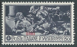 1930 EGEO SIMI FERRUCCI 50 CENT MH * - I39-8 - Egée (Simi)