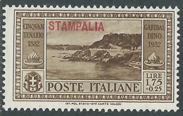 1932 EGEO STAMPALIA GARIBALDI 1,75 LIRE MH * - I39-9 - Ägäis (Stampalia)