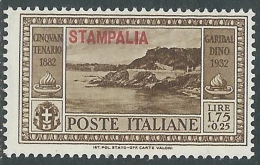 1932 EGEO STAMPALIA GARIBALDI 1,75 LIRE MH * - I39-9 - Aegean (Stampalia)