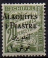 ALAOUITES - Barre Supérieure Du 1 Longue - 1 P. Sur 20 C. Vert-olive - Unused Stamps