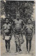 CPA Congo Français Afrique Noire Type Ethnic Nu Féminin Femme Nue Circulé Chef De Village - French Congo