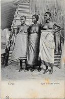 CPA Congo Français Afrique Noire Type Ethnic Nu Féminin Femme Nue Circulé - Französisch-Kongo