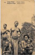 CPA Congo Bege Afrique Noire Type Ethnic Nu Féminin Femme Nue Circulé - Belgian Congo