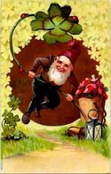 CPA Gnomes Lutins Nains Gnome Circulé Champignon - Fairy Tales, Popular Stories & Legends