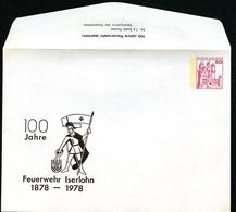 Bund PU112 C2/006 Privat-Umschlag FEUERWEHR ISERLOHN 1978 - Enveloppes Privées - Neuves