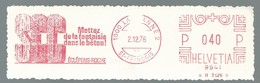 EMA AFS METER STAMP FREISTEMPEL -  CUT SWISS LAUSANNE SVIZZERA SCHWEIZ SCC BETON - Máquinas De Franquear