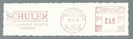 EMA AFS METER STAMP FREISTEMPEL -  CUT SWISS LAUSANNE SVIZZERA SCHWEIZ SCHULER - Máquinas De Franquear