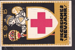 Delcampe - Postkarte Rotes Kreuz " Siegreiches Neujahr 1915 " , Gretl Hess - Rotes Kreuz