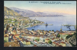 MONACO - Vue Générale De Monte-Carlo Et La CONDAMINE Prise De L'Observatoire-    CPSM Couleur-    Paypal Sans Frais - La Condamine