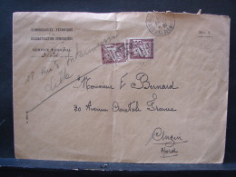 Taxe. 6. Taxe De 1.5 Fr Sur Enveloppe. Cachet Rond De La Chambre Des Comptes 1943 - 1859-1959 Covers & Documents