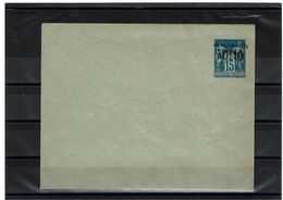 CTN27 - ENVELOPPE SAGE 15c BLEU 123x96  DATE 818 TAXE REDUITE - Standard Covers & Stamped On Demand (before 1995)