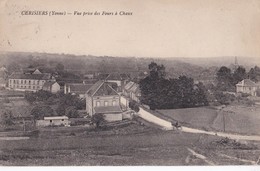 CERISIERS                             Vue Prise Des Fours A Chaux                          Timbree - Cerisiers