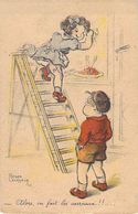 Petite Fille Lavant Les Carreaux Illustrateur: Roger Levasseur 1944 - Levasseur, Roger