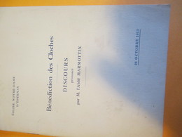 Discours/ Eglise Notre Dame D'Epernay/Bénédiction Des Cloches / Abbé Marmottin / EPERNAY/ 1913    PROG168 - Godsdienst & Esoterisme