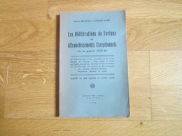 LES OBLITERATIONS DE FORTUNE ET AFFRANCHISSEMENTS EXCEPTIONNELS 1939-40 - Postal Administrations