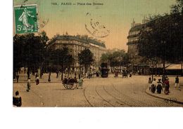 Cpa Paris Place Des Ternes Animée - Paris (17)