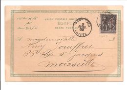 Port Saïd Egypte Type Sage 1902>Marseille - Storia Postale