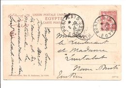 Port Saïd Egypte Type Mouchon 1910>Namdinh/Tonkin Indochine - Cartas & Documentos