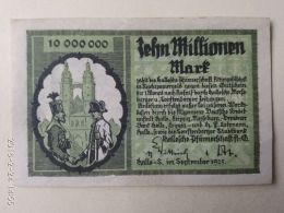 GERMANIA Halle 10 Milioni Mark 1923 - [11] Lokale Uitgaven