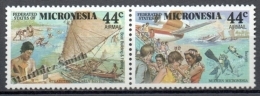 Micronesia - Micronesie 1988 Yvert A 30-31, History Of Micronesia - Air Mail - MNH - Micronesia