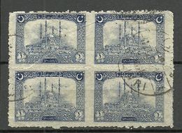 Turkey; 1922 Genoa Printing Postage Stamp 1 K. ERROR "Partially Imperf." (Thin Paper)  RRR - Usados