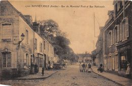 72-BONNETABLE- RUE DU MARECHAL FOCH, ET RUE NATIONALE - Bonnetable