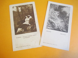 2 Menus Vierges / Peintures / Boucher , Prudhon/ Edités Par A Girard/Rue D'Alésia/Paris/ Vers 1900-1910     MENU242 - Menükarten